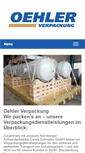 Mobile Screenshot of oehler-verpackung.de